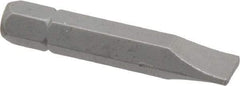 Irwin - 9/32" x 0.055" Blade, 1/4" Drive Slotted Screwdriver Bit - 1-1/2" OAL, Power Bit - Strong Tooling