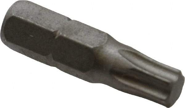 Irwin - 1/4" Drive T30 Torx Screwdriver Bit - 1" OAL, Insert Bit - Strong Tooling