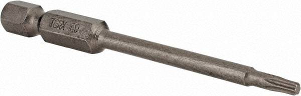 Irwin - T9 Torx Bit - 1/4" Hex Drive, 2-3/4" OAL - Strong Tooling