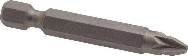 Irwin - PZ.2 Posidriv Screwdriver Bit - 1/4" Hex Drive, 1-15/16" OAL - Strong Tooling