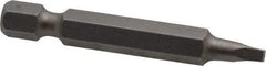 Irwin - #1" Square Size Square Recess Bit - 1/4" Hex Drive, 1-15/16" OAL - Strong Tooling