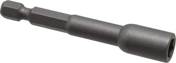 Irwin - 1/4" Magnetic Nutsetter - 1/4" Hex Drive, 2-9/16" OAL, 7/16" Socket Nose Diam - Strong Tooling