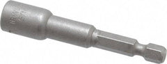 Irwin - 5/16" Magnetic Nutsetter - 1/4" Hex Drive, 2-9/16" OAL, 1/2" Socket Nose Diam - Strong Tooling