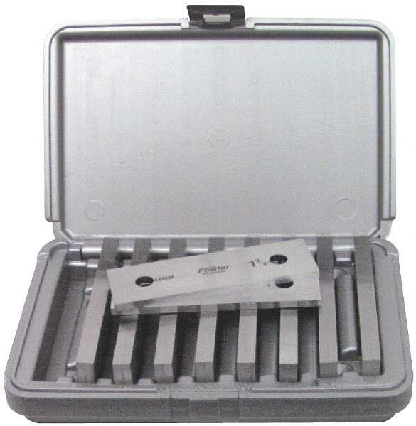 Fowler - 18 Piece, 6 Inch Long Alloy Steel Parallel Set - 3/4 to 1-3/4 Inch High, 1/4 Inch Thick, 52-58 RC Hardness, Sold as 9 Pair - Strong Tooling