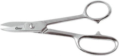 Clauss - 4" LOC, 7-1/4" OAL Straight Shears - Steel Straight Handle, For Paper, Fabric - Strong Tooling