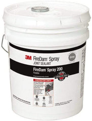 3M - 5 Gal Pail Gray Elastomer Joint Sealant - 110°F Max Operating Temp, 24 hr Full Cure Time, Series Spray 200 - Strong Tooling