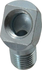 PRO-LUBE - 45° Head Angle, 1/8-27 NPT Steel Grease Fitting Adapter - 1/2" Hex - Strong Tooling