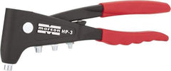 Marson - Right Angle Head Hand Riveter - 3/32 to 3/16" Rivet Capacity, 10" OAL - Strong Tooling