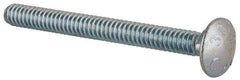 Value Collection - #10-24 UNC 2" Length Under Head, Standard Square Neck, Carriage Bolt - Grade 2 Steel, Zinc-Plated Finish - Strong Tooling