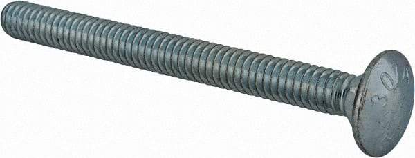 Value Collection - 1/4-20 UNC 2-3/4" Length Under Head, Standard Square Neck, Carriage Bolt - Grade 2 Steel, Zinc-Plated Finish - Strong Tooling