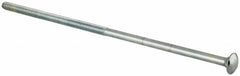 Value Collection - 3/8-16 UNC 12" Length Under Head, Standard Square Neck, Carriage Bolt - Grade 2 Steel, Zinc-Plated Finish - Strong Tooling