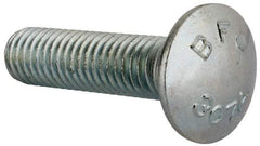 Value Collection - 7/16-14 UNC 1-3/4" Length Under Head, Standard Square Neck, Carriage Bolt - Grade 2 Steel, Zinc-Plated Finish - Strong Tooling