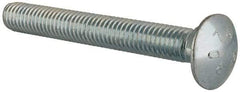 Value Collection - 7/16-14 UNC 3-1/2" Length Under Head, Standard Square Neck, Carriage Bolt - Grade 2 Steel, Zinc-Plated Finish - Strong Tooling