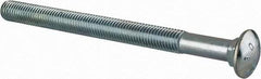 Value Collection - 5/8-11 UNC 8" Length Under Head, Standard Square Neck, Carriage Bolt - Grade 2 Steel, Zinc-Plated Finish - Strong Tooling