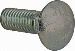 Value Collection - 3/4-10 UNC 2-1/2" Length Under Head, Standard Square Neck, Carriage Bolt - Grade 2 Steel, Zinc-Plated Finish - Strong Tooling