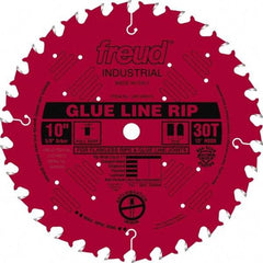 Freud - 10" Diam, 5/8" Arbor Hole Diam, 30 Tooth Wet & Dry Cut Saw Blade - Carbide-Tipped, Standard Round Arbor - Strong Tooling