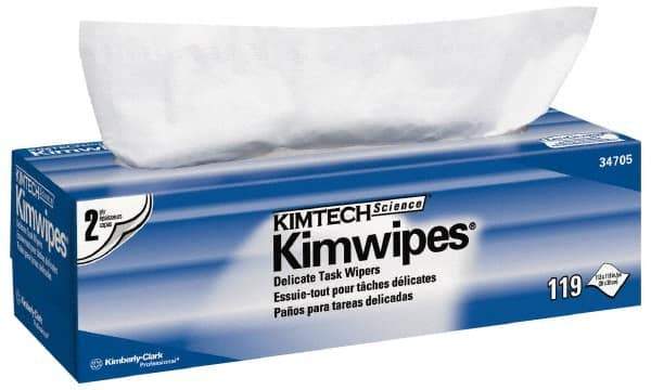 Kimtech - Dry Clean Room/Lab/Critical Task Wipes - Pop-Up, 11-3/4" x 11-3/4" Sheet Size, White - Strong Tooling