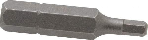 Irwin - 1/8" Hex Screwdriver Bit - 1/4" Drive, 1-1/4" OAL - Strong Tooling