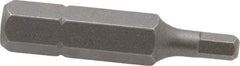 Irwin - 1/8" Hex Screwdriver Bit - 1/4" Drive, 1-1/4" OAL - Strong Tooling