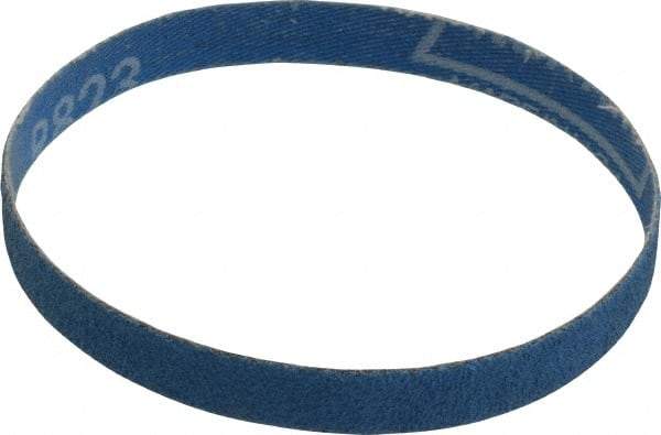 Norton - 1/2" Wide x 12" OAL, 60 Grit, Zirconia Alumina Abrasive Belt - Zirconia Alumina, Medium, Coated, X Weighted Cloth Backing, Series R823 - Strong Tooling