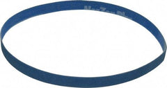 Norton - 1/2" Wide x 18" OAL, 120 Grit, Zirconia Alumina Abrasive Belt - Zirconia Alumina, Fine, Coated, X Weighted Cloth Backing, Series R823 - Strong Tooling