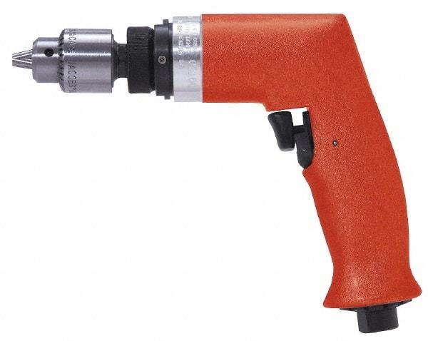 Dotco - 1/4" Keyed Chuck - Pistol Grip Handle, 5,200 RPM, 0.4 hp, 90 psi - Strong Tooling