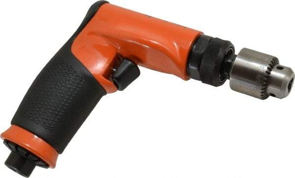 Dotco - 1/4" Keyed Chuck - Pistol Grip Handle, 3,800 RPM, 0.4 hp, 90 psi - Strong Tooling