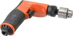 Dotco - 1/4" Keyed Chuck - Pistol Grip Handle, 3,200 RPM, 0.4 hp, 90 psi - Strong Tooling