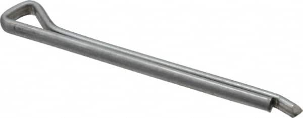 Made in USA - 3/16" Diam x 2-1/2" Long Hammerlock Cotter Pin - Grade 2, Zinc-Plated, Steel - Strong Tooling