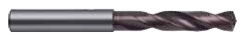 10.6mm Dia. - Carbide HP 3XD Drill-140Â° Point-Coolant-Bright - Strong Tooling