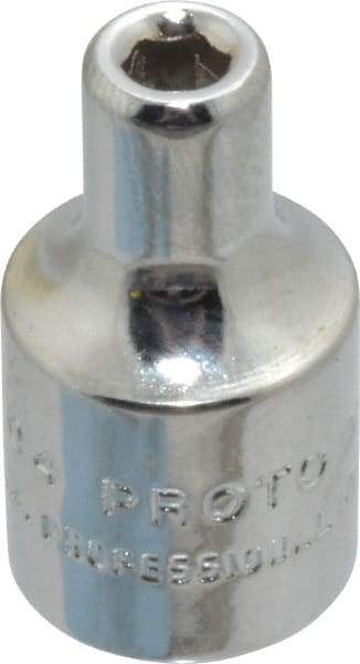 Proto - 1/8", 1/4" Drive, Standard Hand Socket - 6 Points, 7/8" OAL, Chrome Finish - Strong Tooling