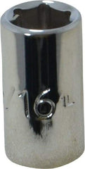 Proto - 5/16", 1/4" Drive, Standard Hand Socket - 6 Points, 7/8" OAL, Chrome Finish - Strong Tooling