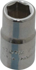 Proto - 1/4" Drive, Standard Hand Socket - 6 Points, 7/8" OAL, Chrome Finish - Strong Tooling