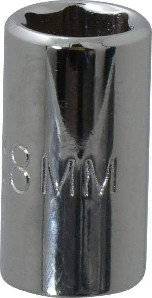 Proto - 1/4" Drive, Standard Hand Socket - 6 Points, 7/8" OAL, Chrome Vanadium, Chrome Finish - Strong Tooling