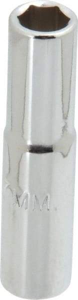 Proto - 1/4" Drive, Deep Hand Socket - 6 Points, 1-15/16" OAL, Chrome Finish - Strong Tooling