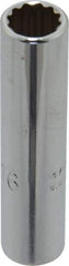 Proto - 5/16", 1/4" Drive, Deep Hand Socket - 12 Points, 2" OAL, Chrome Finish - Strong Tooling