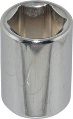 Proto - 9/16", 3/8" Drive, Standard Hand Socket - 6 Points, 1-1/8" OAL, Chrome Finish - Strong Tooling