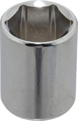 Proto - 3/8" Drive, Standard Hand Socket - 12 Points, 1-3/16" OAL, Chrome Finish - Strong Tooling