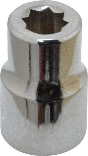 Proto - 1/4", 3/8" Drive, Standard Hand Socket - 8 Points, 1-5/64" OAL, Chrome Finish - Strong Tooling