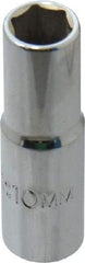 Proto - 3/8" Drive, Deep Hand Socket - 6 Points, 2-1/8" OAL, Chrome Vanadium, Chrome Finish - Strong Tooling