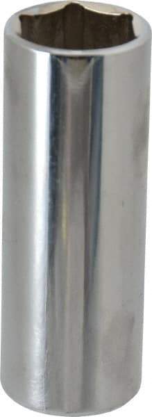 Proto - 3/8" Drive, Deep Hand Socket - 6 Points, 2-3/4" OAL, Chrome Finish - Strong Tooling