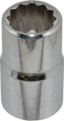 Proto - 9/16", 1/2" Drive, Standard Hand Socket - 12 Points, 1-1/2" OAL, Chrome Finish - Strong Tooling