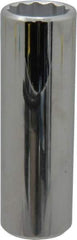 Proto - 1/2" Drive, Deep Hand Socket - 12 Points, 3-1/4" OAL, Chrome Finish - Strong Tooling