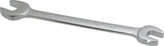 Proto - 9/16" x 5/8" Standard Open End Wrench - 7-5/8" OAL, Double End, Satin Finish, 15° Head Angle - Strong Tooling