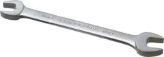 Proto - 12mm x 13mm Standard Open End Wrench - 6-3/8" OAL, Double End, Satin Finish, 15° Head Angle - Strong Tooling