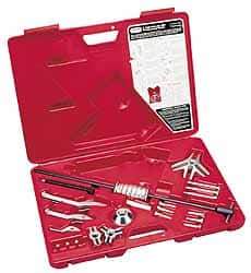 Proto - 19 Piece, 6 Ton Capacity, 7" Spread, General Pupose Puller Set - 8 Jaws, 6" Reach - Strong Tooling