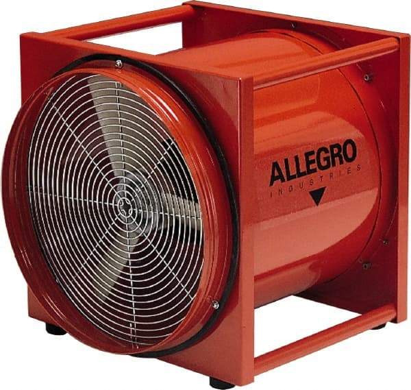 Allegro - 16" Inlet, Electric AC Axial Blower - 2 hp, 4,400 CFM (Two 90° Bends), 4,950 CFM (One 90° Bend) & 5,500 CFM (Free Air), 230 Max Voltage Rating - Strong Tooling