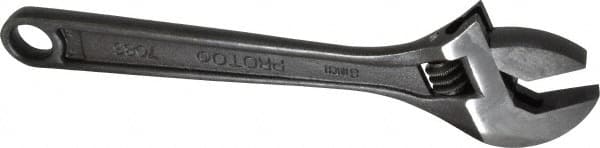 Proto - Adjustable Wrenches; Wrench Type: Adjustable ; Wrench Size (Inch): 8 ; Jaw Capacity (Inch): 1-1/8 ; Material: Steel ; Finish/Coating: Black ; ANSI Spec: B107.8m - Exact Industrial Supply