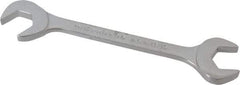 Proto - 13/16" Standard Open End Wrench - 7-1/2" OAL, Double End, Chrome Finish, 15° & 60° Head Angle - Strong Tooling