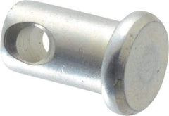 Made in USA - 5/16" Pin Diam, 1/2" OAL, Standard Clevis Pin - 9/64" Hole, 23/64" Usable Length, Zinc-Plated Steel - Strong Tooling